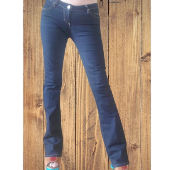 Miss Sixty jeans women size 26 Mid rise Y2K flare bell bottoms - Picture 3 of 13